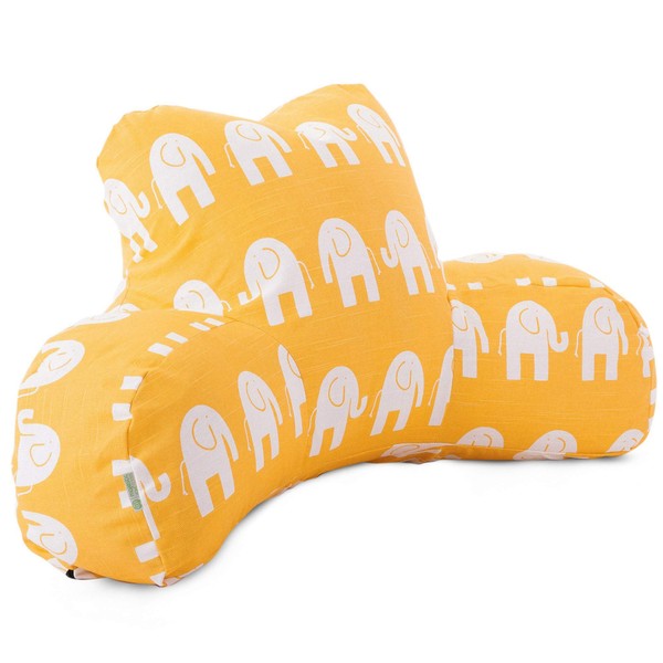 Majestic Home Goods Ellie Reading Pillow, Yellow