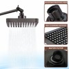 Nuodan High Pressure Rain Shower Head with 11'' Extension Arm