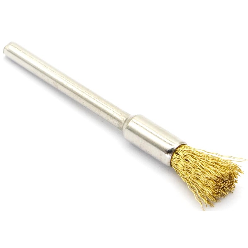 45-Piece Brass Wire Brush Set - Metal Rust Removal, Polishing,