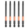 sourcing map 5pcs T27 Torx Head Screwdriver Bit 4" (100mm)