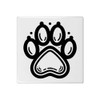 'Pet Paw Print' 108mm Square Ceramic Tile (TD00027888)