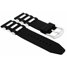 Ewatchparts 26mm Silicone Rubber Russian Diver Band Strap Compatible With Invicta Night Owl 1202 Watch