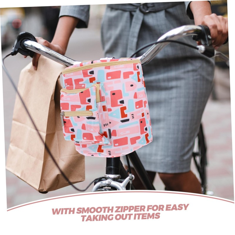 Gatuida Large Bike Handlebar Bag Practical Electric Bike Front Pocket