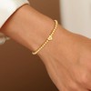 Decholly Gold Bracelets for Women Teen Girl Gifts - Letter