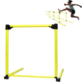 Nbguigdstr Hurdles Training Equipment, Adjustable Height Hurdles Track and Field, Agility Speed Jumping Training Equipment for Soccer Basketball Football Dogs, Detachable-Green