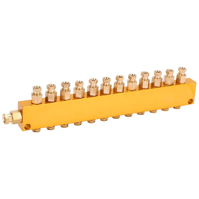 Oil Distributor Adjustable Brass Lube Piston Separator Divider Valve Lubrication