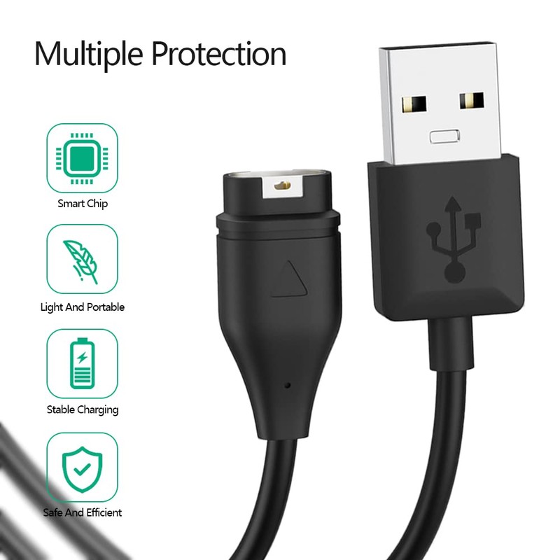 AWINNER AWINNER Compatible for Garmin Watch Charger Cable (2 Pack)