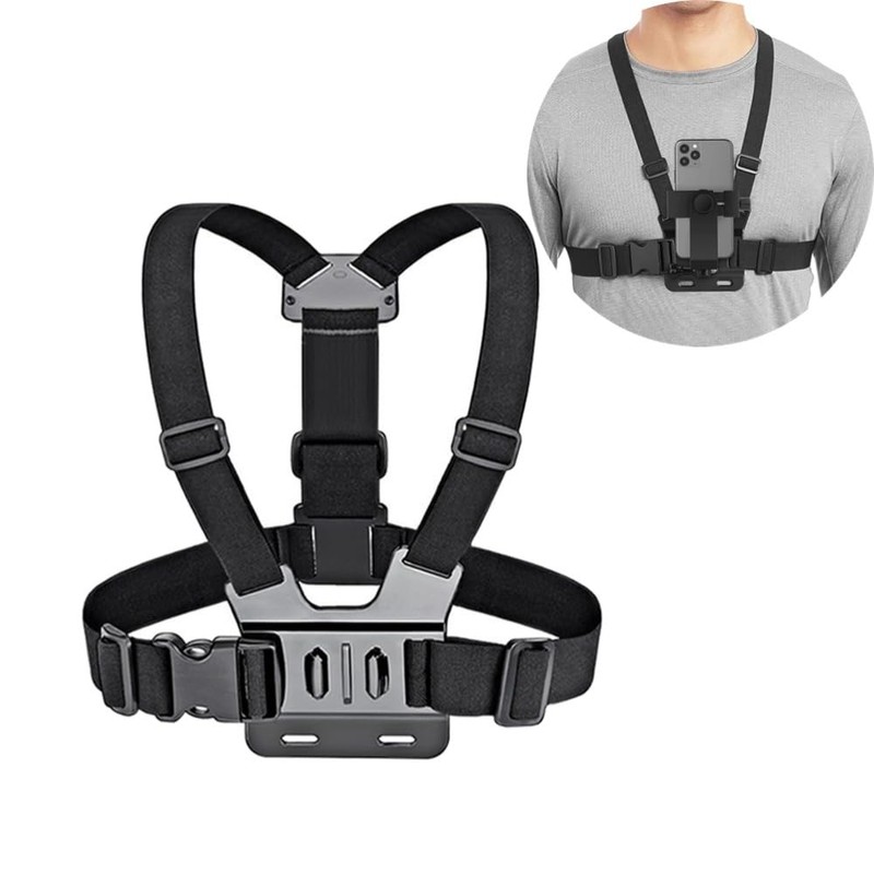 Itisyou Smartphone Chest Fixation Device, Wearable Camera, Chest, Harness Belt,