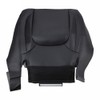 Zieichy Black Leather Driver & Passenger Side Bottom Replacement Seat