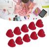 10pcs Wrist Pin Cushion Soft Elastic Heart Shaped Wearable Needle