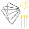 EASTROCK EASTROCK Triangle Instrument 3 Packs 4 5 6 Inch