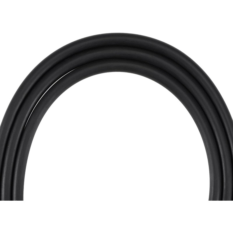 HOOWDAMY Lubricant Hose Rubber Water Hose Tube, Black, Inner Diameter
