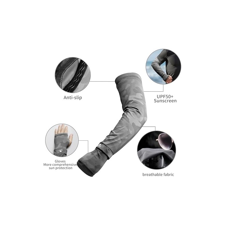 Cooling Arm Sleeves for Men and Women - UPF 50+