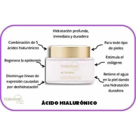 Gel Facial Hidratante Capas Acido Hialuronico 50g Terramar Todo Tipo Piel