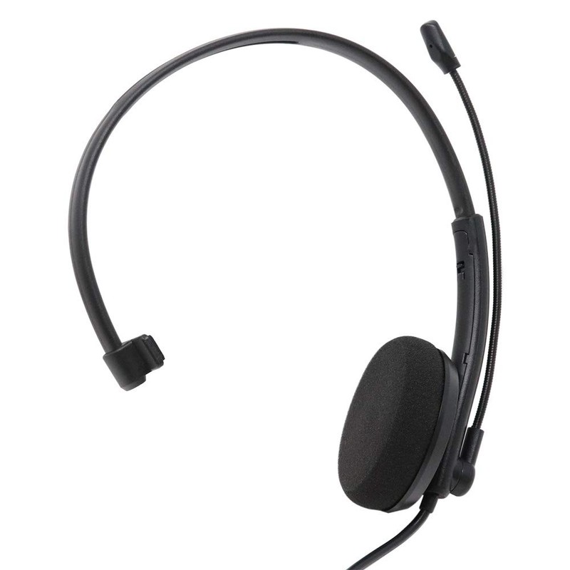 INEX AHS-03 USB Headset, Single Ear, Black