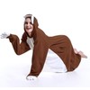 DOITNOW Sloth Pajamas Unisex Adult Jumpsuit Animal Cosplay Costumes (L,