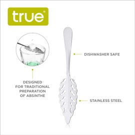 True Sweeten Absinthe Spoon, Absente Slotted Spoon, Stainless Steel & Dishwasher Safe