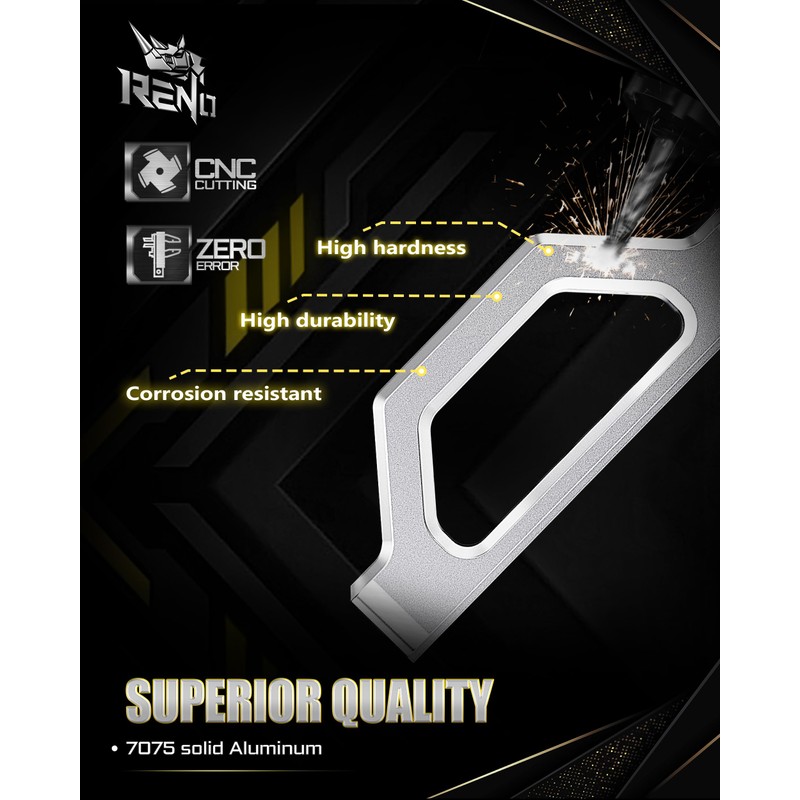 RENO Tie Down Hooks, Aluminium Bed Tie Down Anchors D