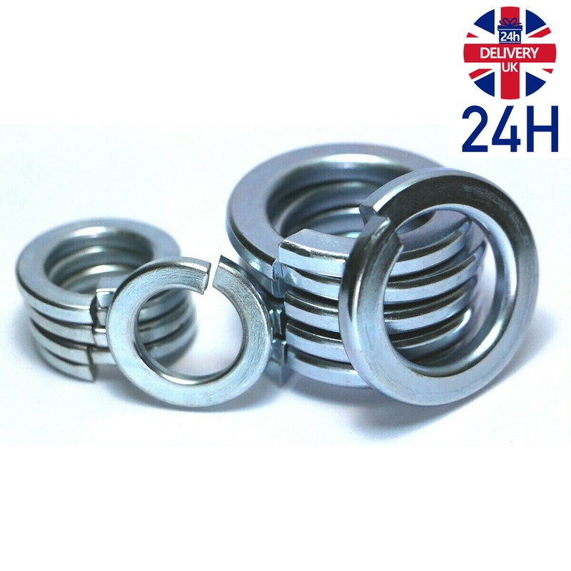 Spring Washers (50 PCS) DIN 127 Stainless Steel A2 Split