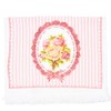 Clayre & Eef CT020 Guest Towel White Pink 40 x
