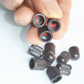 20 PCS Dust Caps for Car Tyres with O Seal Ring, Tyre Valve Caps Black, Universal Stem Dust Covers for SUV, Cars, Bike, Motorcycles, Trucks