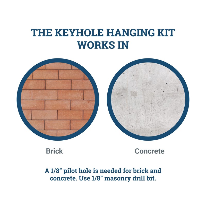 Keyhole Hangers - Keyhole Mounting Tool Set - 30 lbs