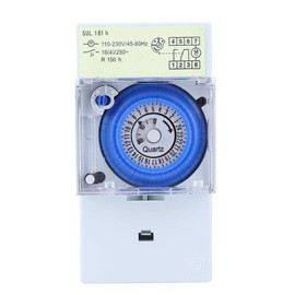 Mechanical timer, 110-230 V SUL181H 24 hour hand/auto controller timer relay for light and equipment