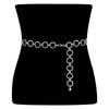 JasGood Multi-layer waist chain belt, women's adjustable body link belt