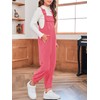 Meikulo Girls Fleece Overalls Kids Warm Winter Loose Casual Jumpsuits