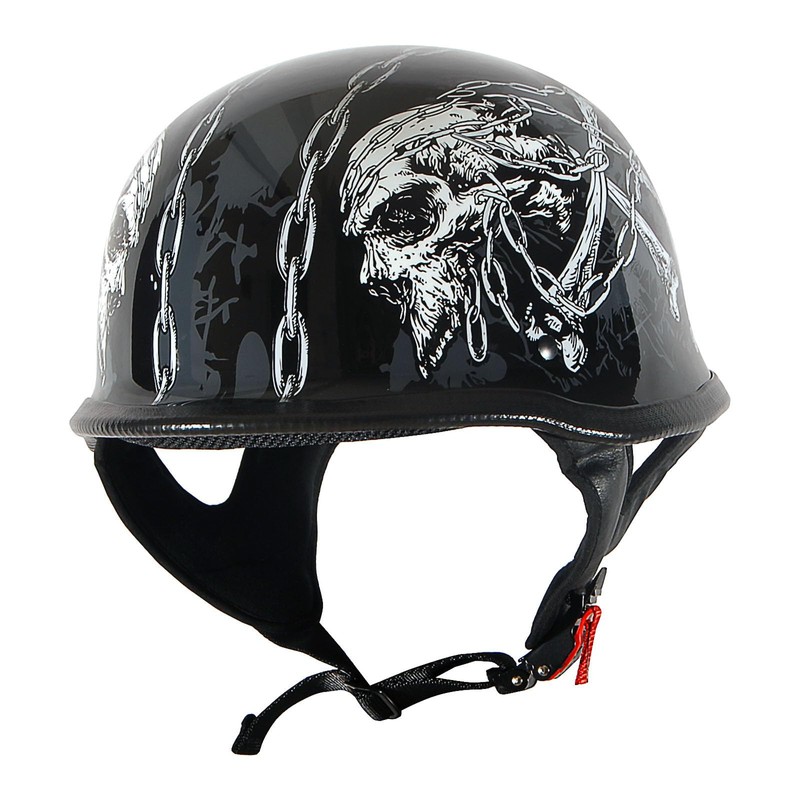 1Storm Novelty Motorcycle Half Face Helmet Open German Style DOT