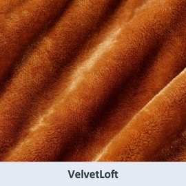 Berkshire Blanket Classic VelvetLoft® Solid Throw Blanket, Lightweight Soft Fuzzy Plush Throw Blanket for Bed and Couch, Butterscotch Orange, 50x60 Inches