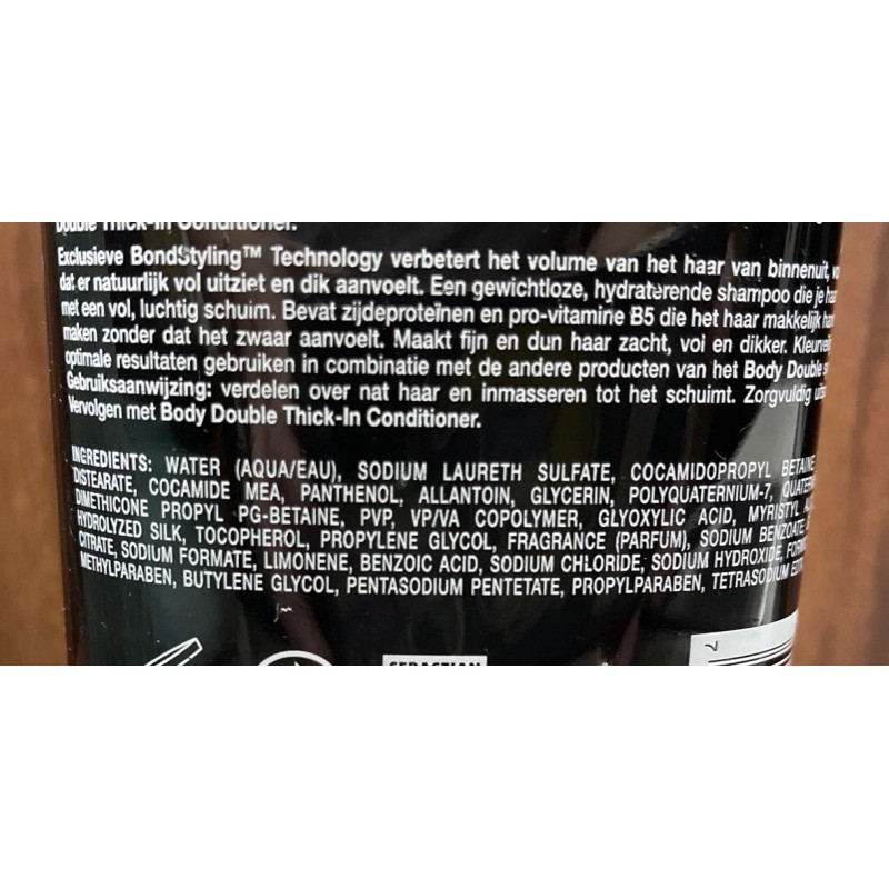 Sebastian Body Double Thick-in Shampooing 33.8oz