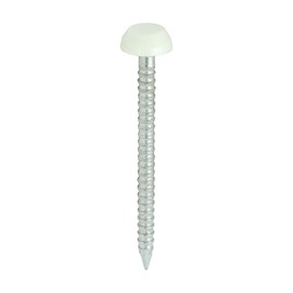 Timco - Polymer Headed Pins - A4 Stainless Steel - Cream (Size 30mm - 250 Pieces)