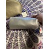 Unbranded Make Up Bag Pouch Faux Leather Silver And Gold