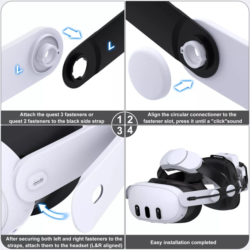 BEBONCOOL For Meta Oculus Quest 3/3s/Quest 2 VR Headset Elite