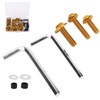 Fairing Bolts Kit, ABS+Aluminum 158Pcs/Set Universal Fairing Bolts Gasket Wrench