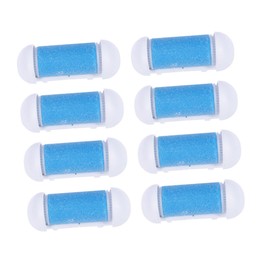 Baluue 10pcs Electric Foot Grinder Replacement Roller Heads for Callus and Dead Skin Removal and Ergonomic Design Compatible Foot Care Tool Sky-blue