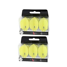 L-Style 2-Pack L3 PRO Shape Dart Flights Set Used by Current World Champion - Yellow
