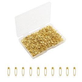 300 Pieces Gold Safety Pins Small Safety Pins for Clothes 19mm Metal Mini Safety Pin for Label Art Crafts Sewing Jewelry Making