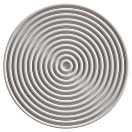 Zone Denmark Rocks Bar Mat Non Slip Cocktail Mat 6.15" Diameter Warm Grey