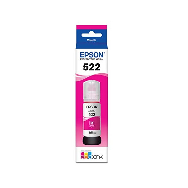 EPSON T522 EcoTank Ink Ultra-high Capacity Bottle Magenta (T522320-S) for