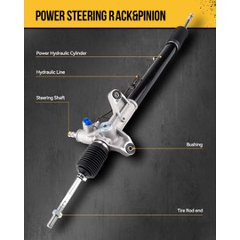 KAC Power Steering Rack and Pinion Assembly Replacement for Impala 2004-2005 2008-2011 Monte Carlo 2004-2005, Impala 2006-2007 5.3L Monte Carlo 2006-2007 5.3L, Complete Steering Rack Replace 22-1012