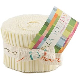 Bella Solids Snow Jr Jelly Roll (9900JJR 11) by Moda House Designer for Moda