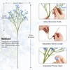 N&T NIETING Babys Breath Flowers,15Pcs Fake Gypsophila Plants Artificial Blue