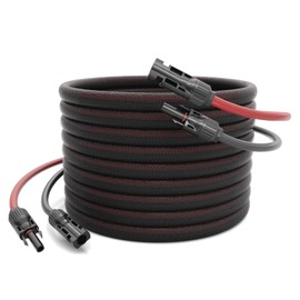 HCOVTXR 30FT Solar Cable,10AWG Solar Panel Extension Cable with Female and Male Connectors,IP67 PV Wire for Solar