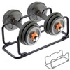 GFertre 2 IN 1 Dumbbell Rack/Barbell Rack Holder, Solid Steel