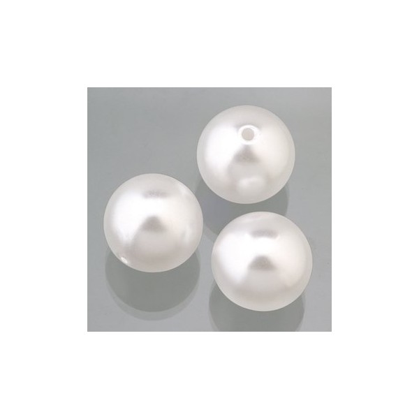 Efco Wax Beads Ã¸ 14 mm 12 pcs. White, 5x5x2 cm