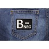 B Negative Blood Type Patch, Iron on Patch, Embroidered