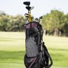 EupHHonycs 1 PCS Black Nylon Mesh Golf Pouch, Black Golfs