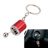 leechio 1 PC Car Shift Head Keychain, Mini Cool Keychains,